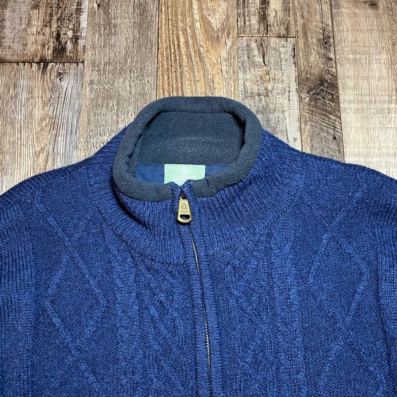 Aran Crafts ‎Men's Windpr‎oof Aran Styl‎e J‎ac‎ket‎ in Nightshade Blue Medium - Picture 4 of 7